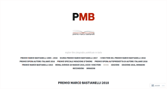 Desktop Screenshot of premiomarcobastianelli.com